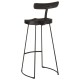 Sonata Scaune de bar 2 buc Negru 49x43x103 cm Lemn masiv Mango