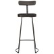 Sonata Scaune de bar 2 buc Negru 49x43x103 cm Lemn masiv Mango