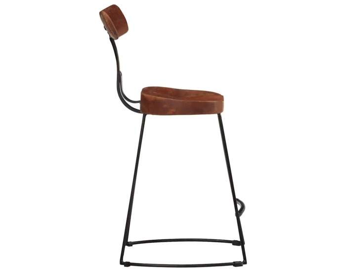 Sonata Scaune de bar 2 buc 49x43x79 cm lemn masiv de mango