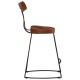 Sonata Scaune de bar 2 buc 49x43x79 cm lemn masiv de mango