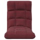 Sonata Scaun de podea pliabil, roșu vin, material textil