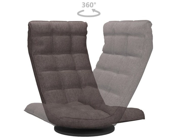 Sonata Scaun de podea pivotant, gri taupe, material textil