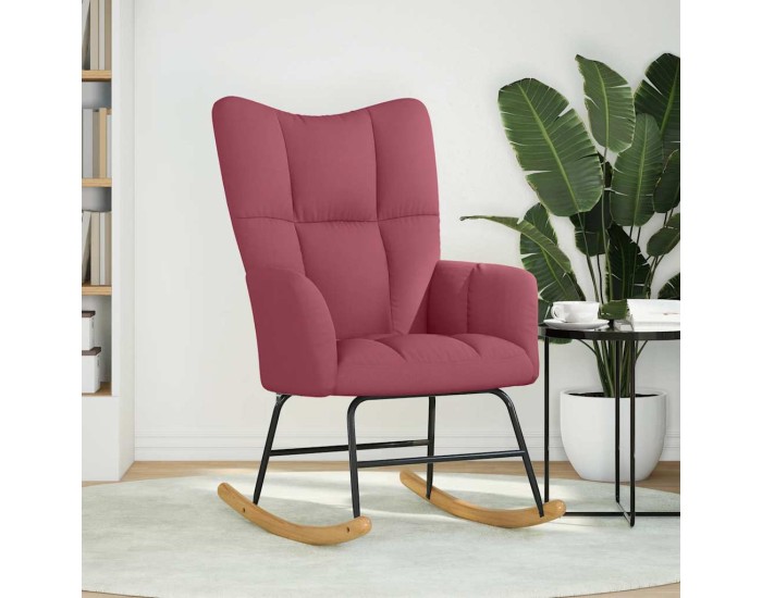 Sonata Scaun balansoar, roșu vin, material textil