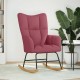 Sonata Scaun balansoar, roșu vin, material textil