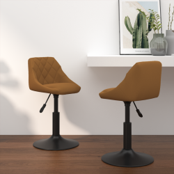 Sonata H Въртящи се трапезни столове 2 pcs Кафяво 46 x 44 x 77.5 см - Scaune de dining