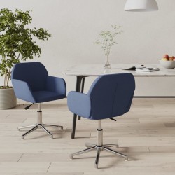 Sonata H Въртящи се трапезни столове, 2 бр, сини, текстил - Scaune de dining