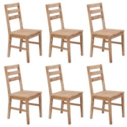 Sonata H Трапезни столове, 6 бр, акациево дърво масив - Scaune de dining