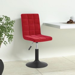 Sonata H Въртящи се трапезни столове, 6 бр, виненочервени, кадифе - Scaune de dining