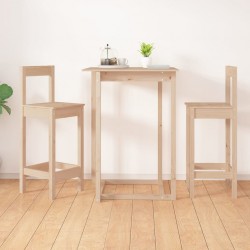 Sonata H Бар столове 2 бр 40x41,5x112 см борово дърво масив - Scaune de dining