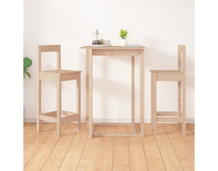 Sonata Scaune de bar, 2 buc., 40x41,5x112 cm, lemn masiv de pin