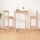 Sonata H Бар столове 2 бр 40x41,5x112 см борово дърво масив