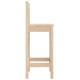 Sonata Scaune de bar, 2 buc., 40x41,5x112 cm, lemn masiv de pin