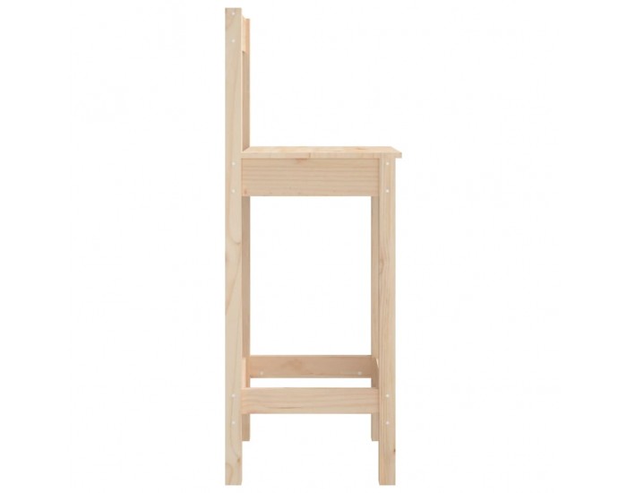 Sonata H Бар столове 2 бр 40x41,5x112 см борово дърво масив