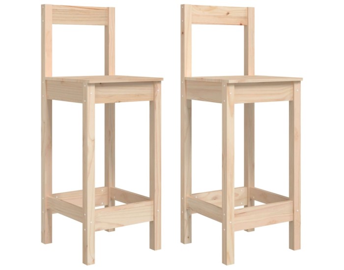 Sonata Scaune de bar, 2 buc., 40x41,5x112 cm, lemn masiv de pin