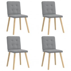 Sonata H Трапезни столове, 4 бр, светлосиви, текстил - Scaune de dining