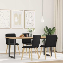 Sonata H Трапезни столове, 4 бр, черни, текстил - Scaune de dining