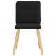 Sonata H Трапезни столове, 4 бр, черни, текстил