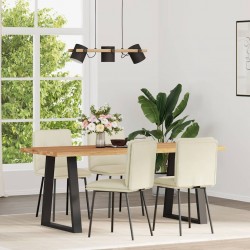 Sonata H Трапезни столове, 4 бр, кремави, кадифе - Scaune de dining