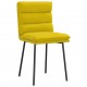 Sonata H Трапезни столове, 6 бр, жълти, кадифе