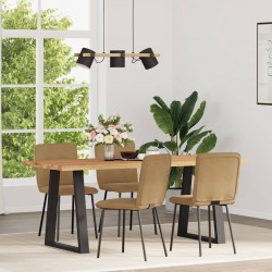 Sonata H Трапезни столове, 4 бр, кафяви, кадифе - Scaune de dining