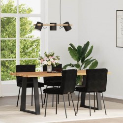 Sonata H Трапезни столове, 4 бр, черни, кадифе - Scaune de dining