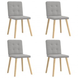 Sonata H Трапезни столове, 4 бр, облачно сиви, текстил - Scaune de dining