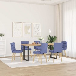 Sonata H Трапезни столове, 6 бр, дънково сини, текстил - Scaune de dining