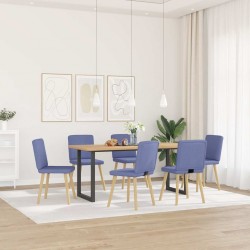 Sonata H Трапезни столове, 6 бр, дънково сини, текстил - Scaune de dining