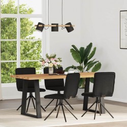 Sonata H Трапезни столове, 4 бр, черни, текстил - Scaune de dining