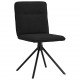 Sonata H Трапезни столове, 4 бр, черни, текстил