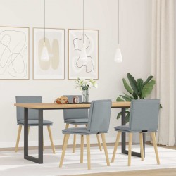 Sonata H Трапезни столове, 4 бр, светлосиви, текстил - Scaune de dining