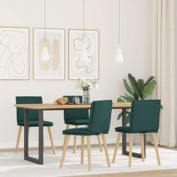 Sonata H Трапезни столове, 4 бр, тъмнозелени, плат - Scaune de dining