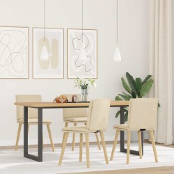 Sonata H Трапезни столове, 4 бр, кремави, текстил - Scaune de dining