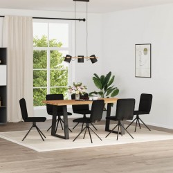 Sonata H Трапезни столове, 6 бр, черни, текстил - Scaune de dining