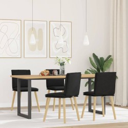 Sonata H Трапезни столове, 4 бр, черни, текстил - Scaune de dining
