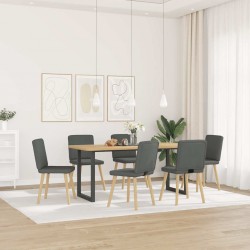 Sonata H Трапезни столове, 6 бр, тъмносиви, текстил - Scaune de dining