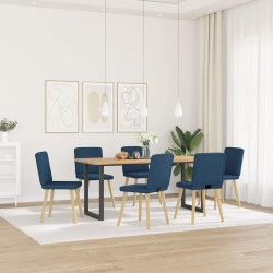 Sonata H Трапезни столове, 6 бр, сини, текстил - Scaune de dining