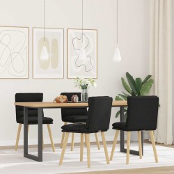 Sonata H Трапезни столове, 4 бр, черни, текстил - Scaune de dining