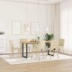 Sonata H Трапезни столове, 6 бр, кремави, плат
