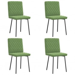 Sonata H Трапезни столове, 4 бр, светлозелени, кадифе - Scaune de dining