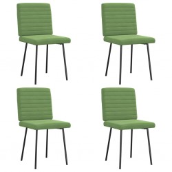 Sonata H Трапезни столове, 4 бр, светлозелени, кадифе - Scaune de dining