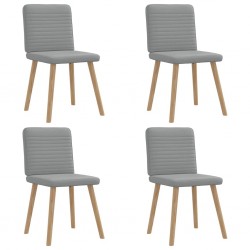 Sonata H Трапезни столове, 4 бр, светлосиви, текстил - Scaune de dining