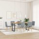 Sonata H Трапезни столове, 6 бр, светлосиви, плат