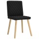 Sonata Scaune de sufragerie 6 buc. negru material textil