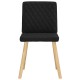 Sonata Scaune de sufragerie 6 buc. negru material textil