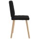 Sonata Scaune de sufragerie 6 buc. negru material textil