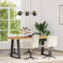 Sonata H Трапезни столове, 4 бр, кремави, кадифе - Scaune de dining