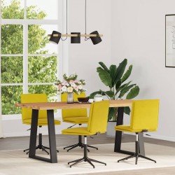 Sonata H Трапезни столове, 4 бр, жълти, кадифе - Scaune de dining