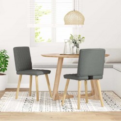 Sonata H Трапезни столове, 2 бр, тъмносиви, текстил - Scaune de dining