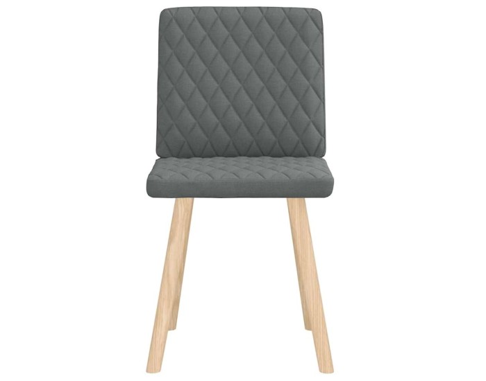 Sonata Scaune de sufragerie, 2 buc., gri închis, material textil